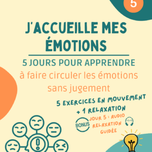 Pack 5 jours : J'accueille mes émotions